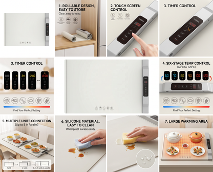 Rollable Electric Food Warming Mat