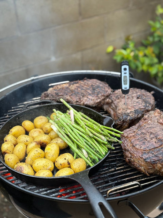 Smart Instant-Read Thermometer in use